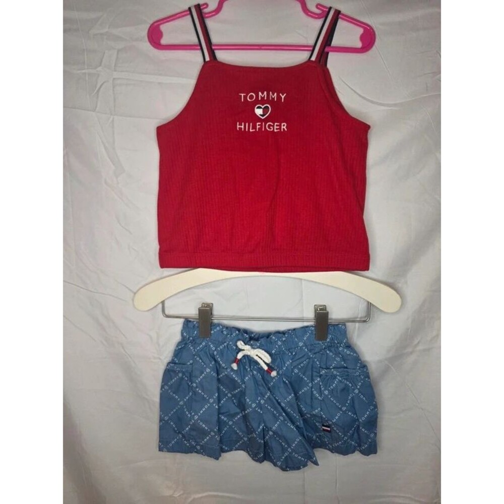 Tommy Hilfiger Girls 2-Piece Summer Outfit Set – Size 5